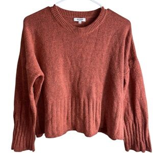 Madewell Ayres Wide-Sleeve Pullover Sweater size Small